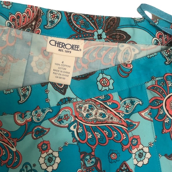 Paisley Pleated Midi Skirt - Picture 2 of 2